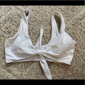 White bikini top